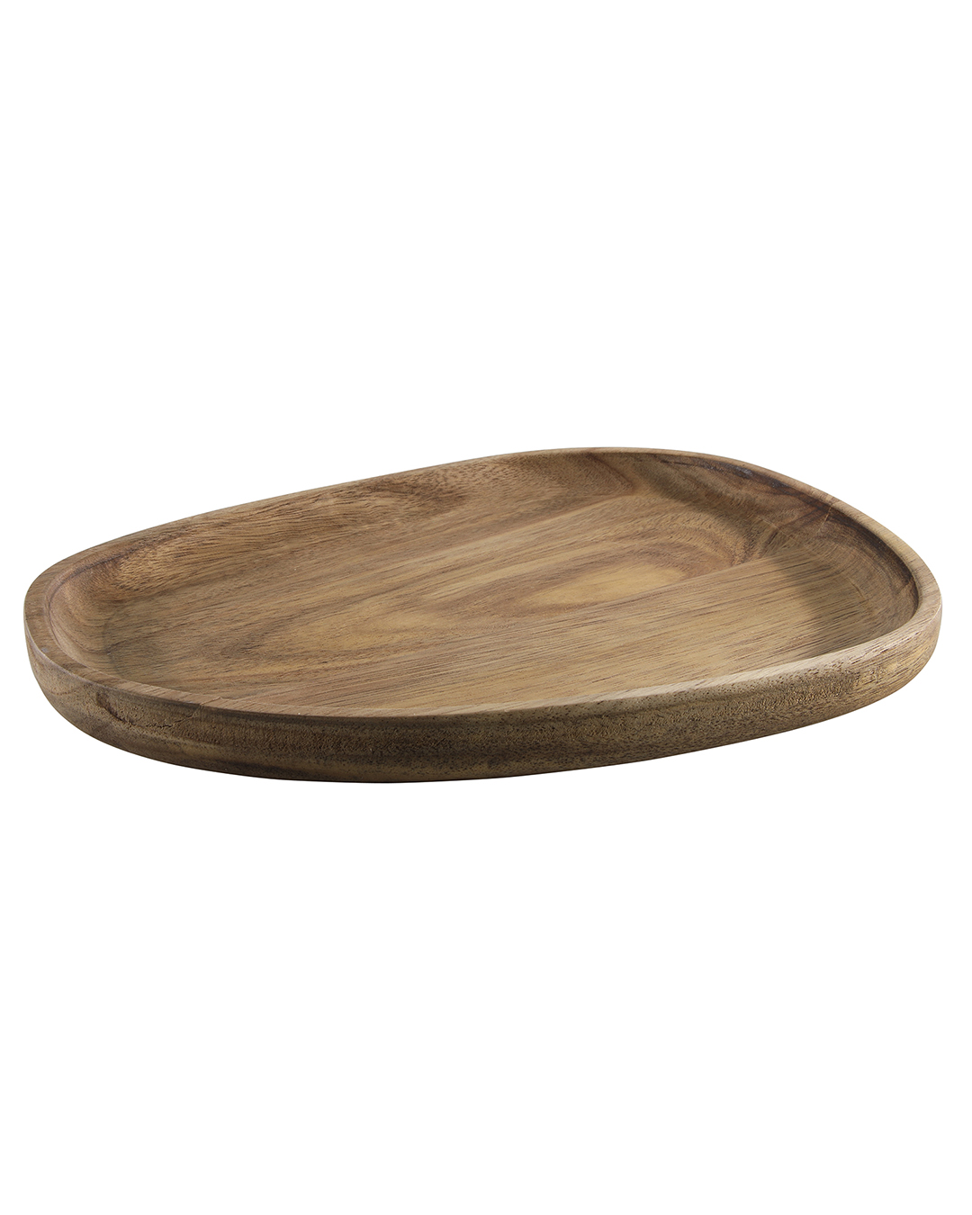 Vassoio da portata in legno 25 cm - Fronda Miele - vassoio in legno, legno di acacia