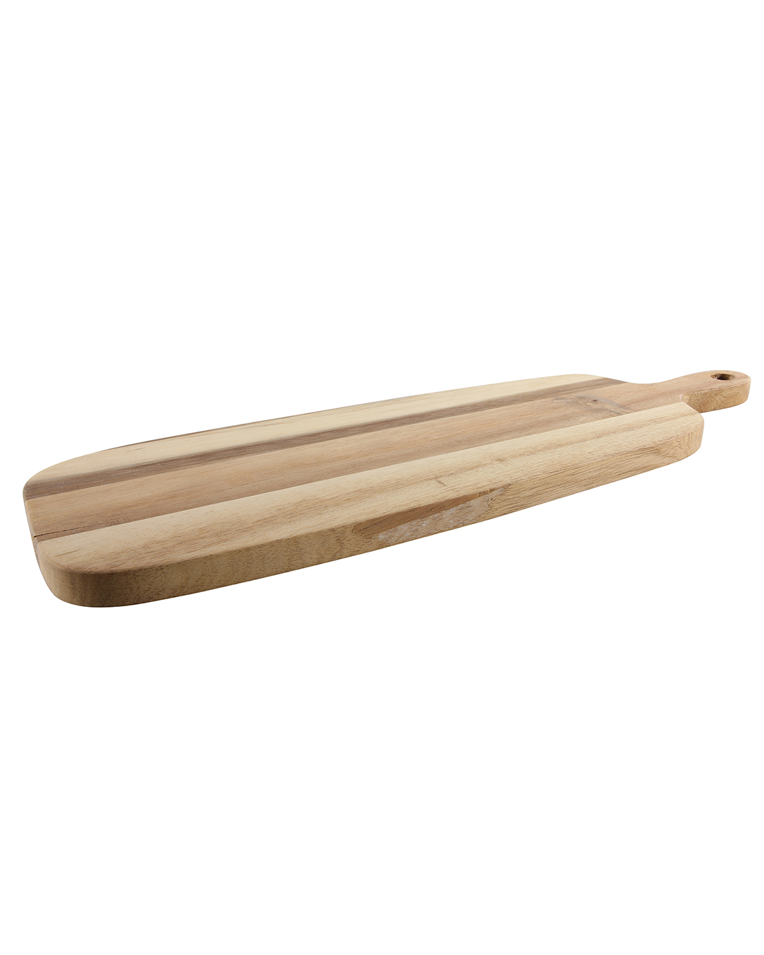 Lungo tagliere da 45 cm per tagliare e servire – Fronda Sano - marrone, legno di acacia