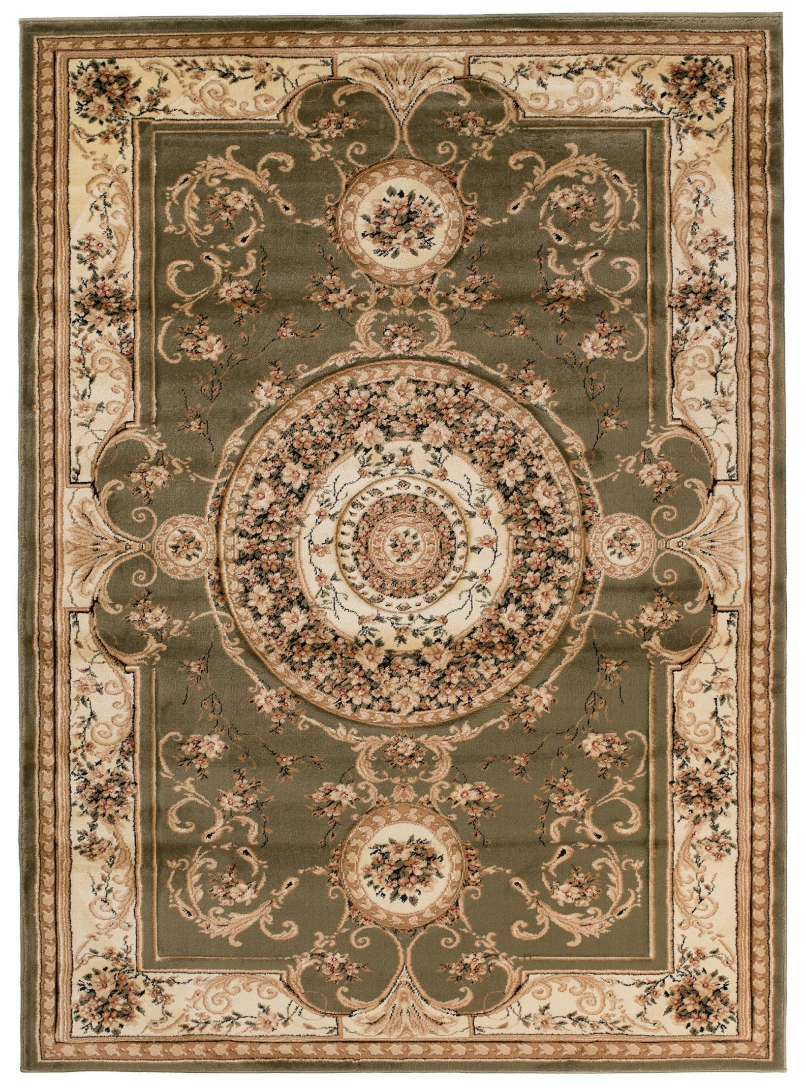 Tappeto orientale classico Yesemek 6548A LEMON GREEN - verde