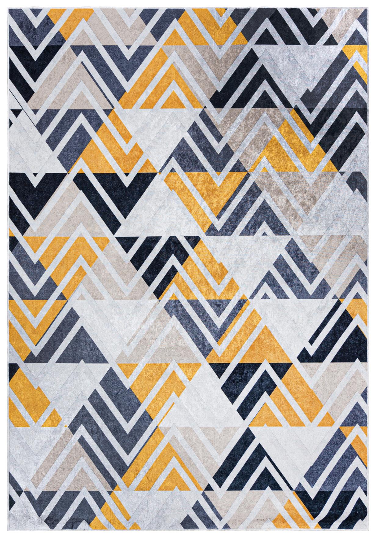 Tappeto moderno geometrico TOSCANA 2391 - grigio, giallo