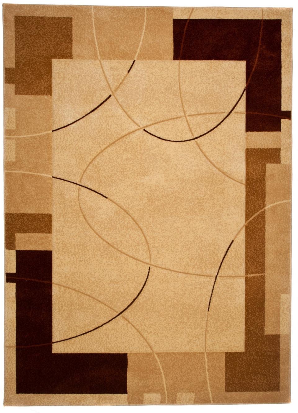 Tappeto moderno Antogya con struttura geometrica 5799D CREMA - beige