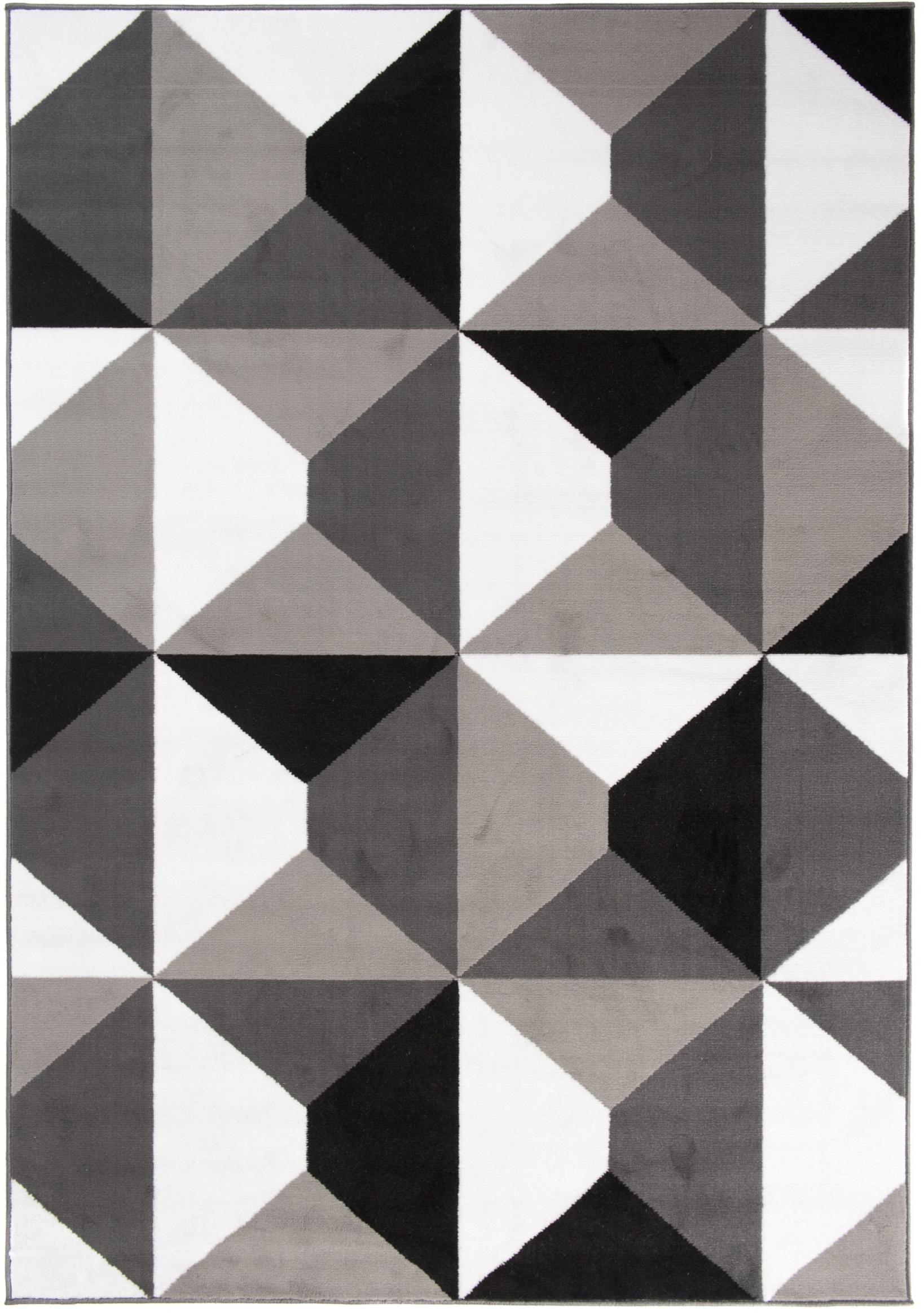 Tappeto moderno Maya Geometric Z902D DARK GRAY - grigio, nero e bianco