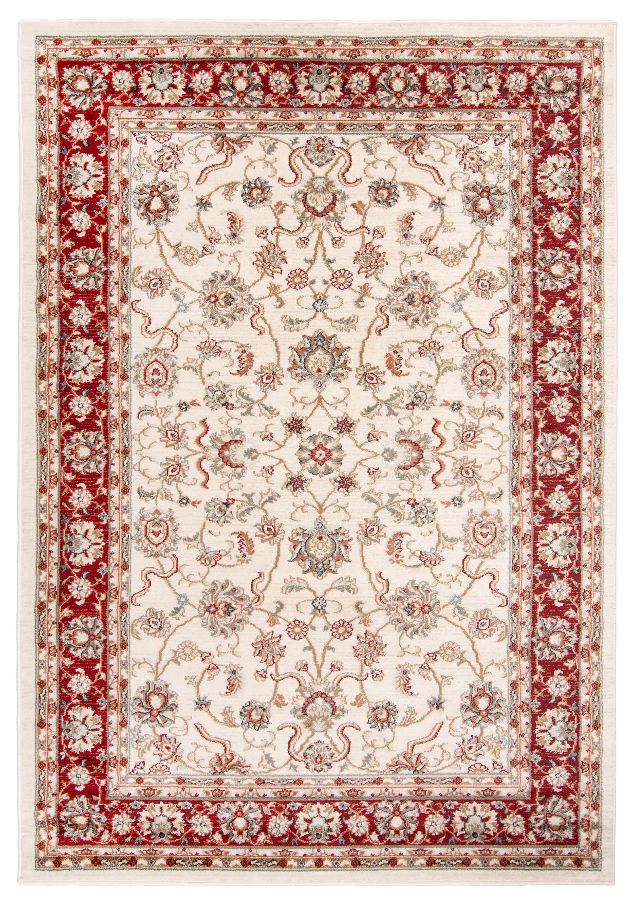 Tappeto tradizionale Nemrut L423A WHITE - crema, rosso