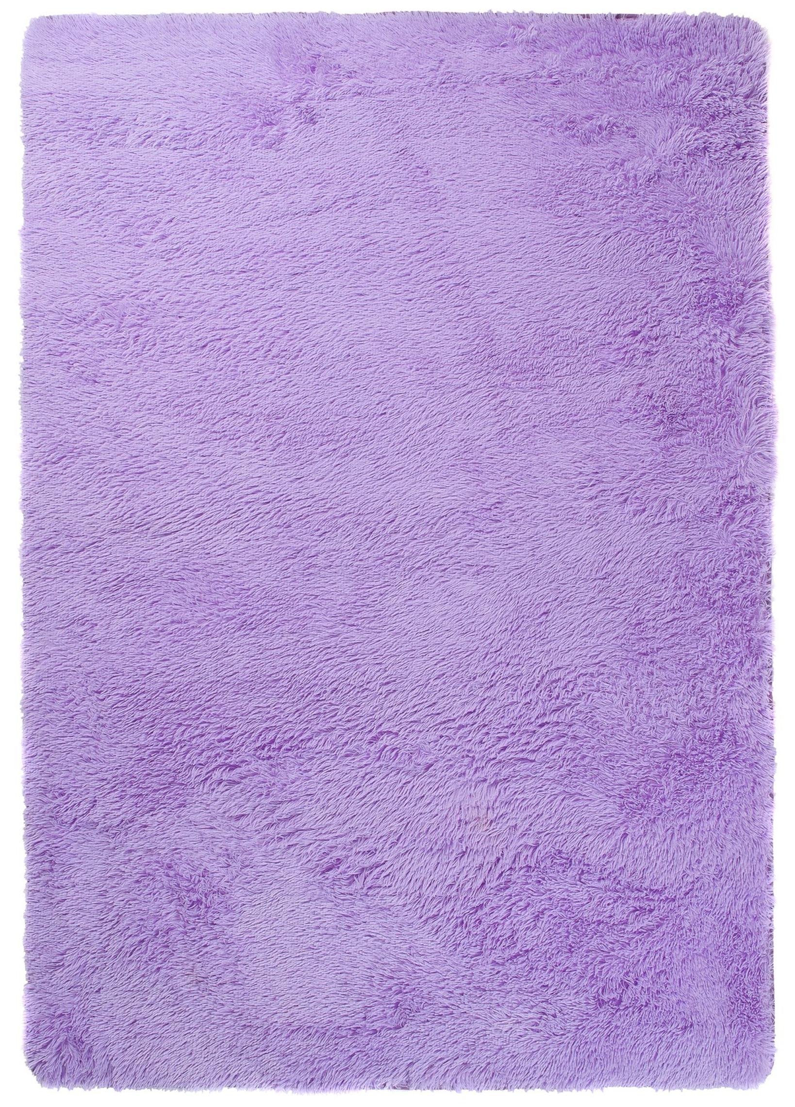 Tappeto Shaggy Longhair in seta monocolore SOLID LILAC - viola