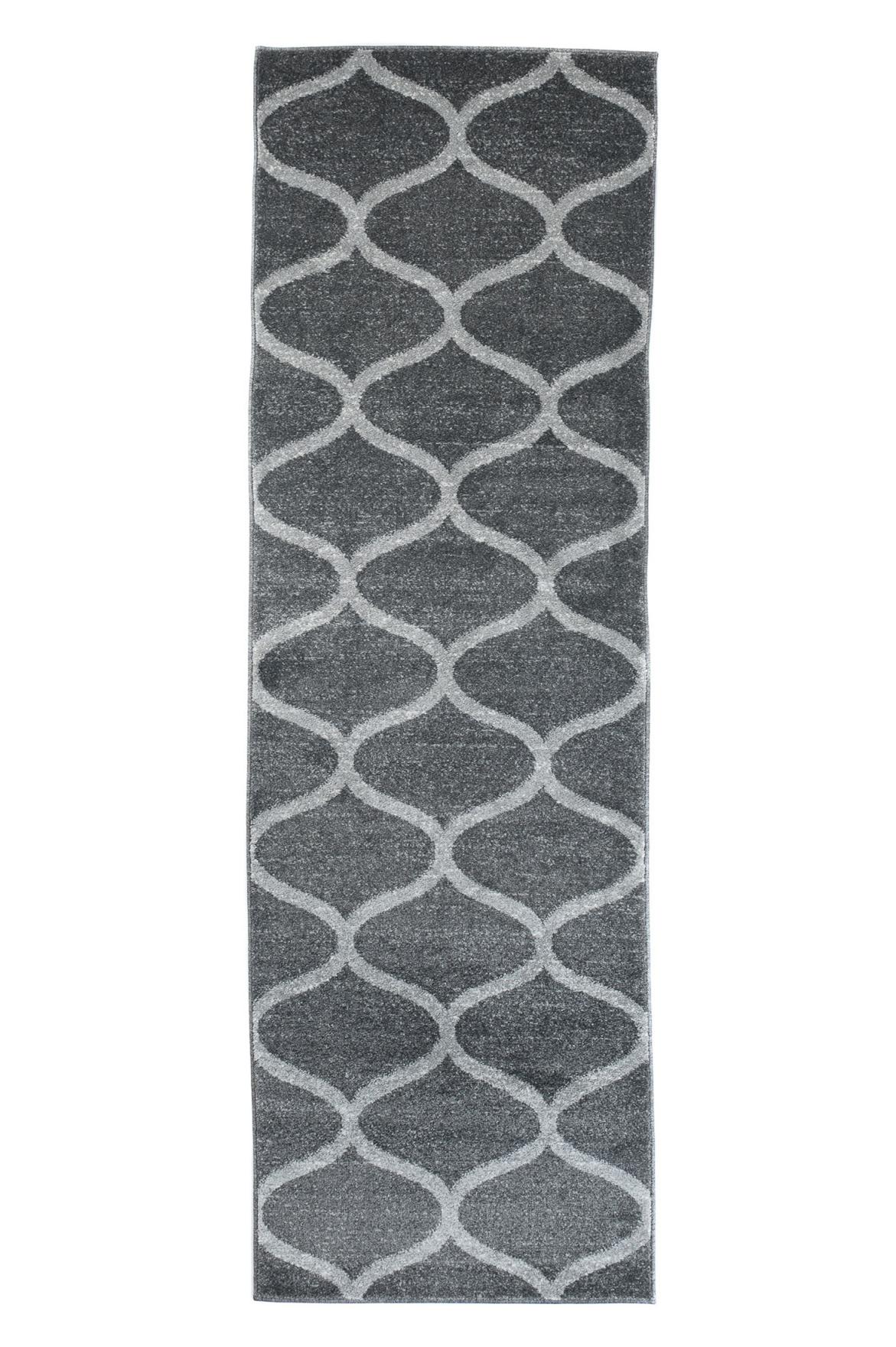 Tappeto Sari Geometric Modern E665A DARK GRAY - grigio