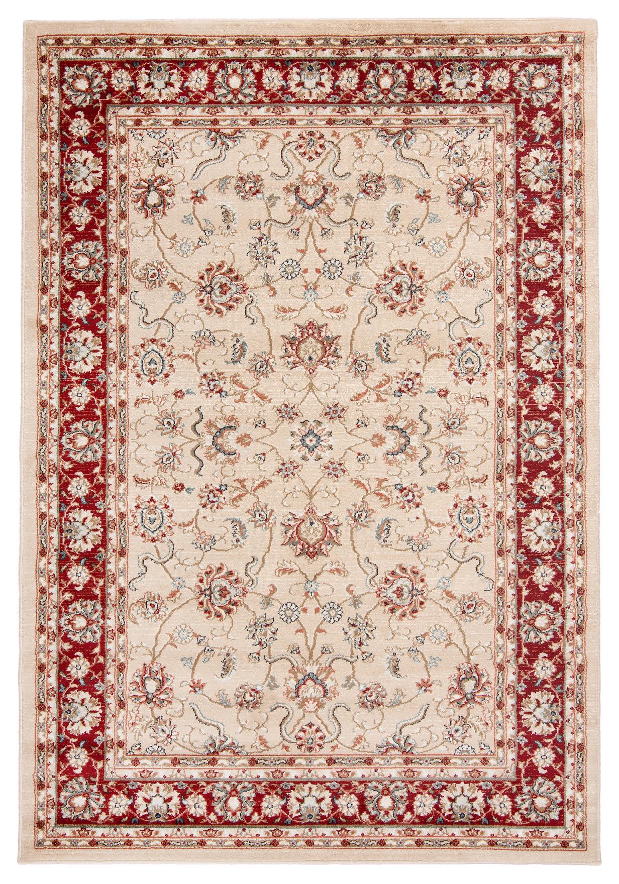 Tappeto Nemrut tradizionale L423A LIGHT BEIGE - crema, rosso