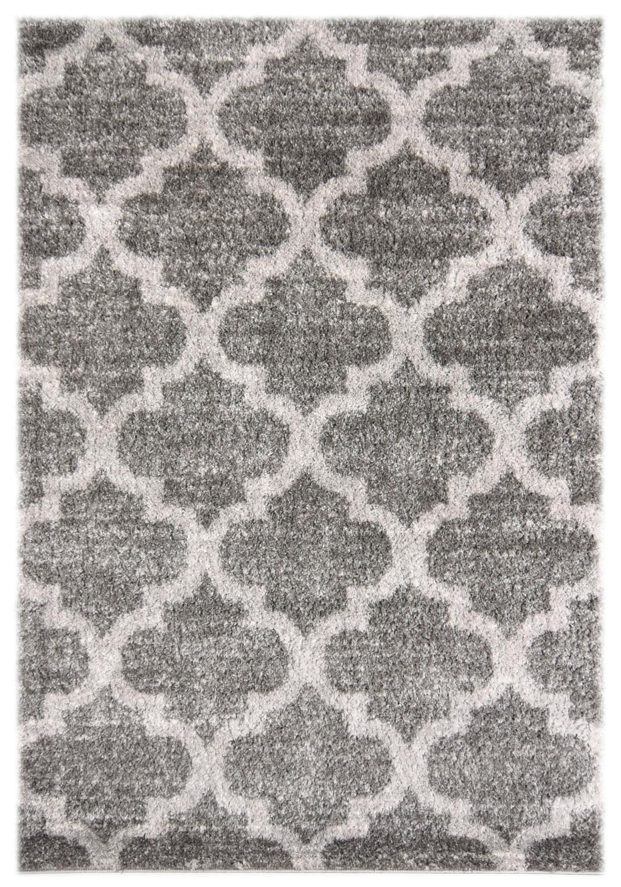 Tappeto Shaggy Longhair Versay Geometric Z191C GRIGIO SCURO - grigio