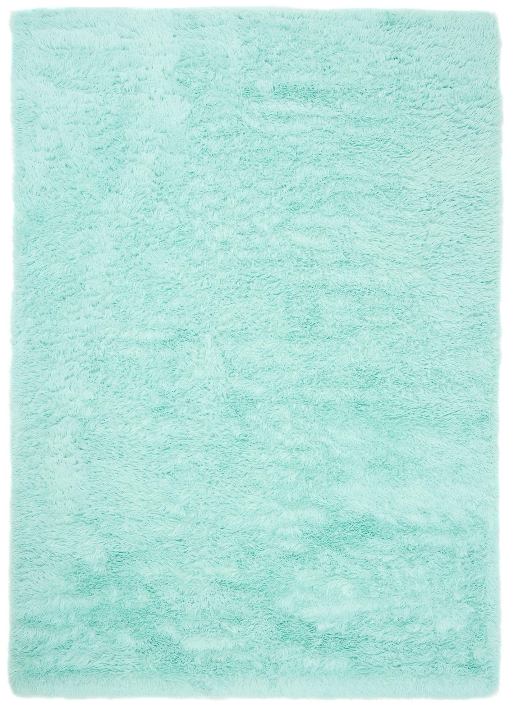 Tappeto Shaggy a pelo lungo in seta monocolore SOLID MINT - menta