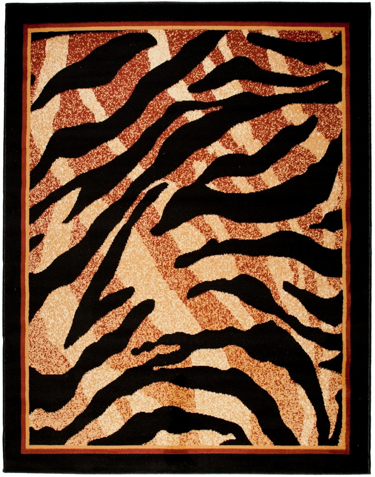 Tappeto moderno Animal Atlas 6601A nero - nero, marrone