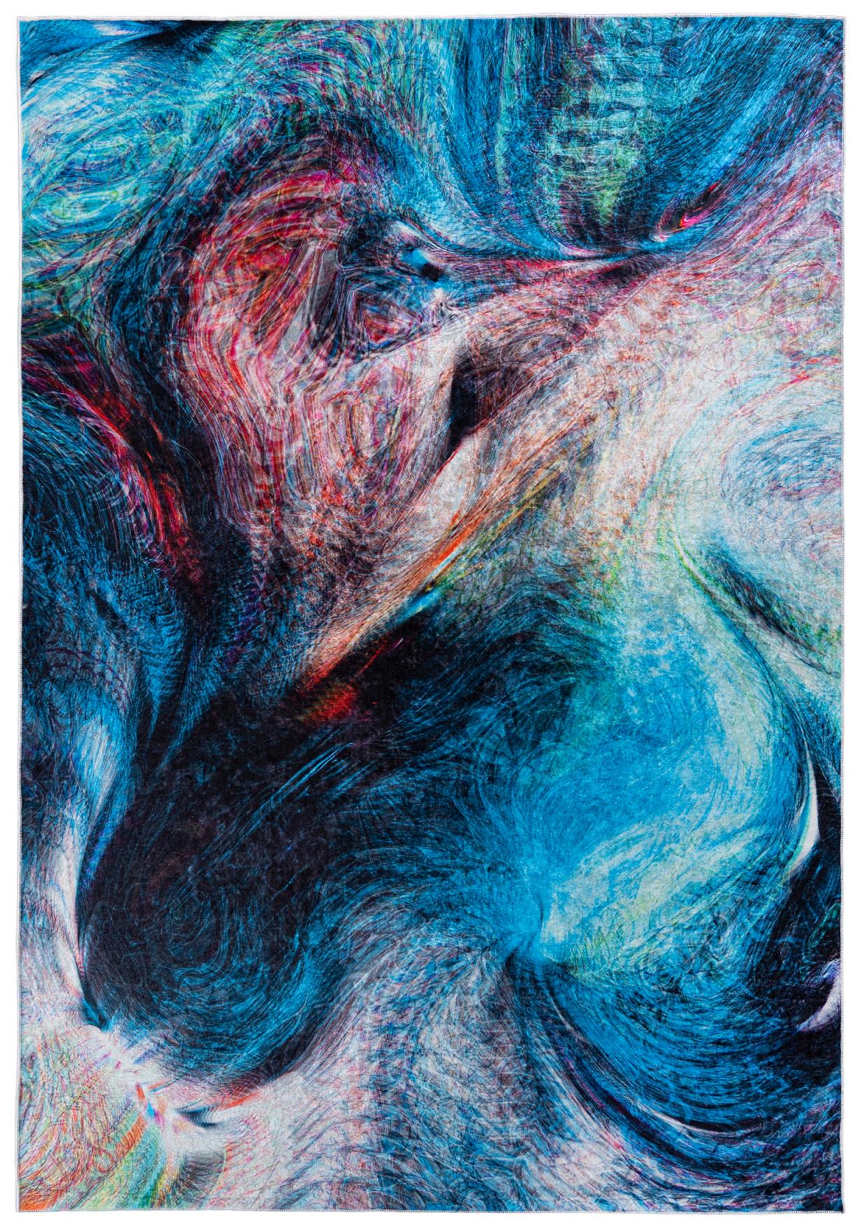 Tappeto moderno Abstraction TOSCANA 36500 - blu, colorato