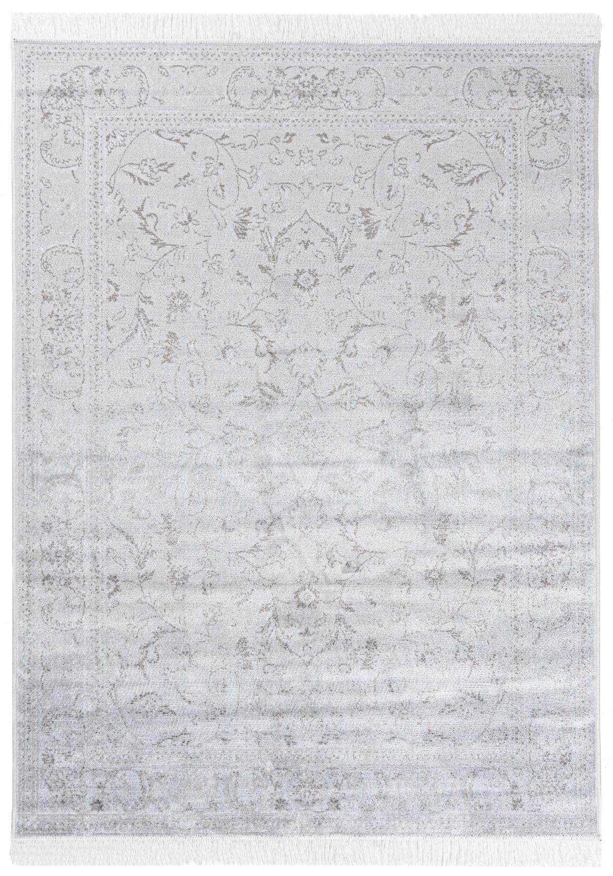 Tappeto tradizionale Isphahan 84313 CreamSilver - argento, ecrù