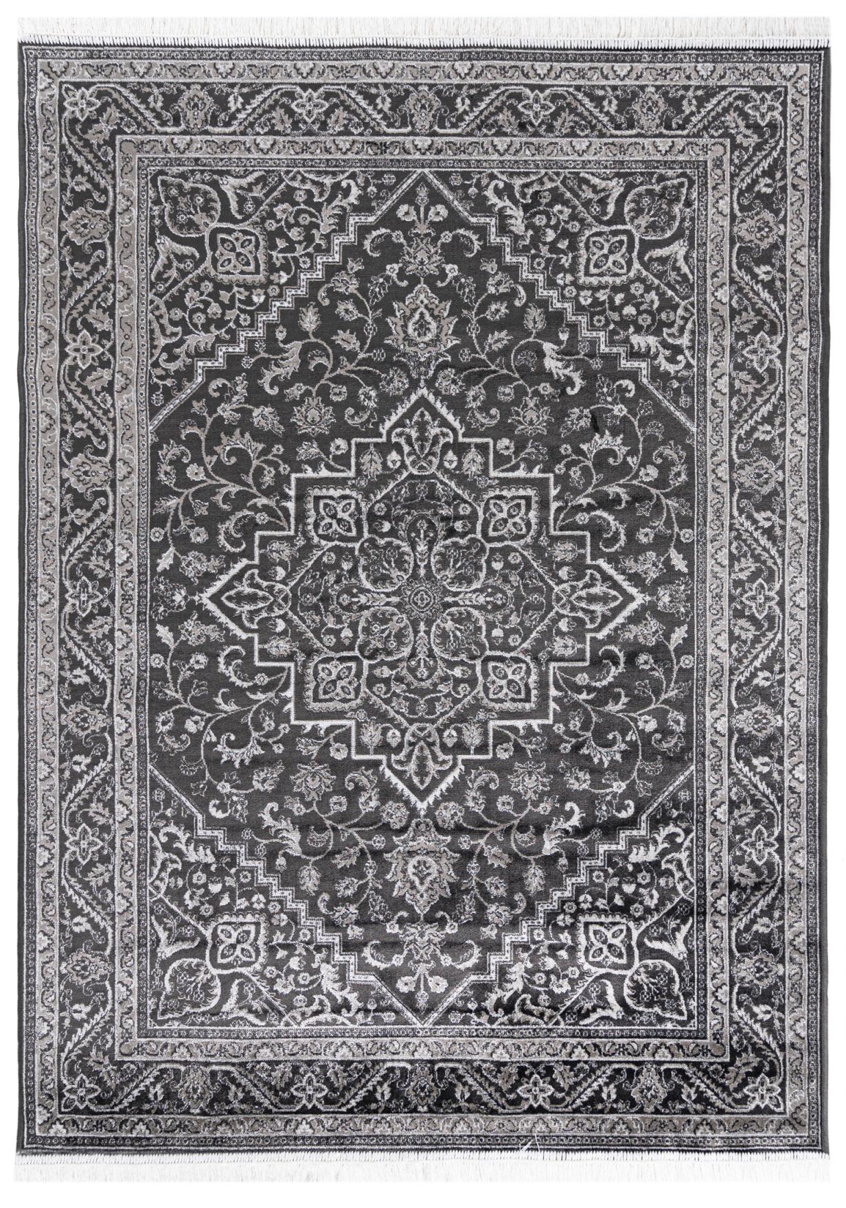 Tappeto tradizionale Isphahan 84412 ANTHRACITE - grigio, antracite