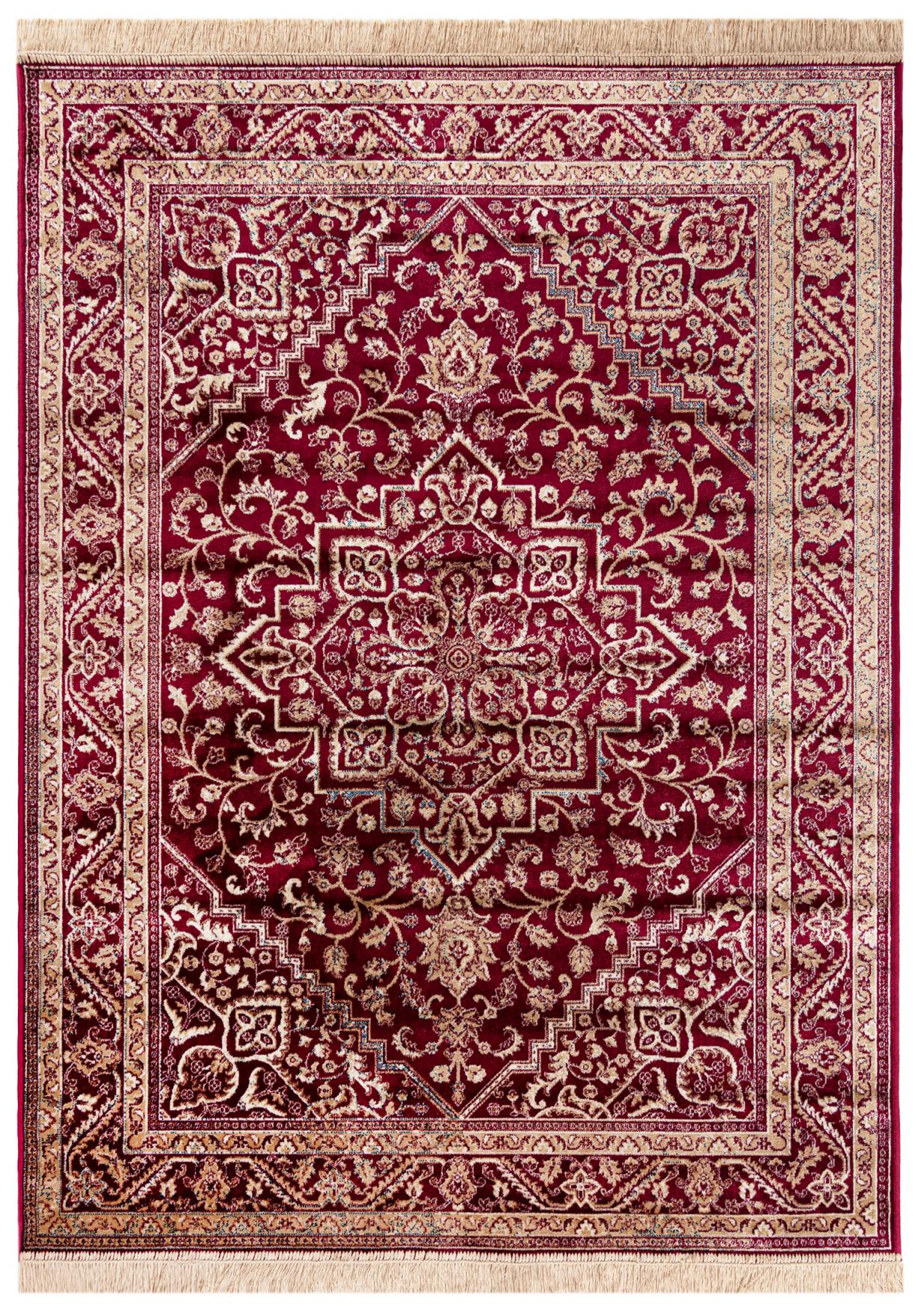 Tappeto tradizionale Isphahan 84412 rosso - rosso