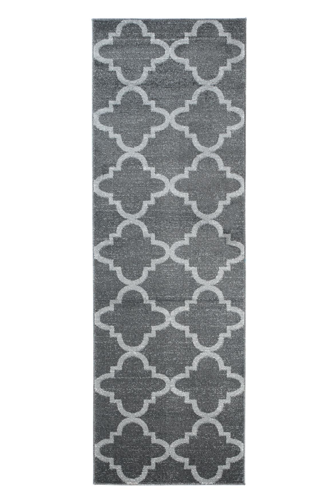 Tappeto moderno Sari Geometric L386A DARK GRAY - grigio