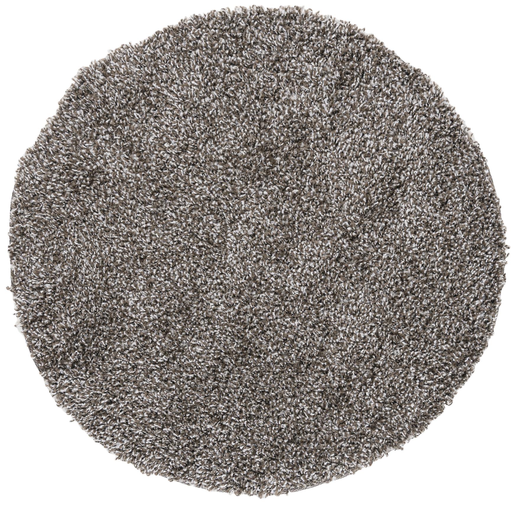Tappeto Shaggy a pelo lungo Soho Circle monocolore P113A D GRAY - grigio