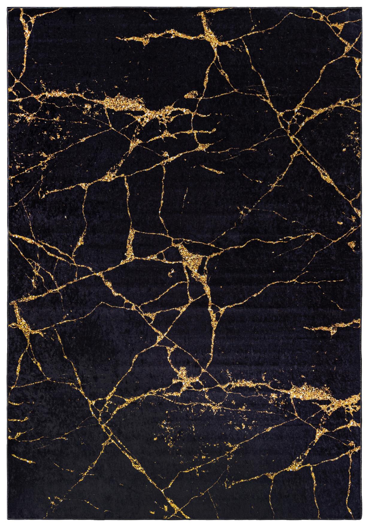 Tappeto TOSCANA Marmo Moderno 2113 - nero, oro