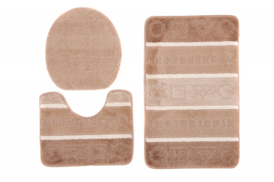 Tappeto bagno 3 pezzi MULTI C5015 BEIGE