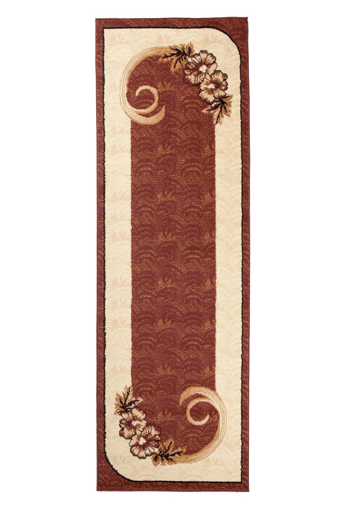 Tappeto moderno Atlas con motivi vegetali A166A BROWN - marrone