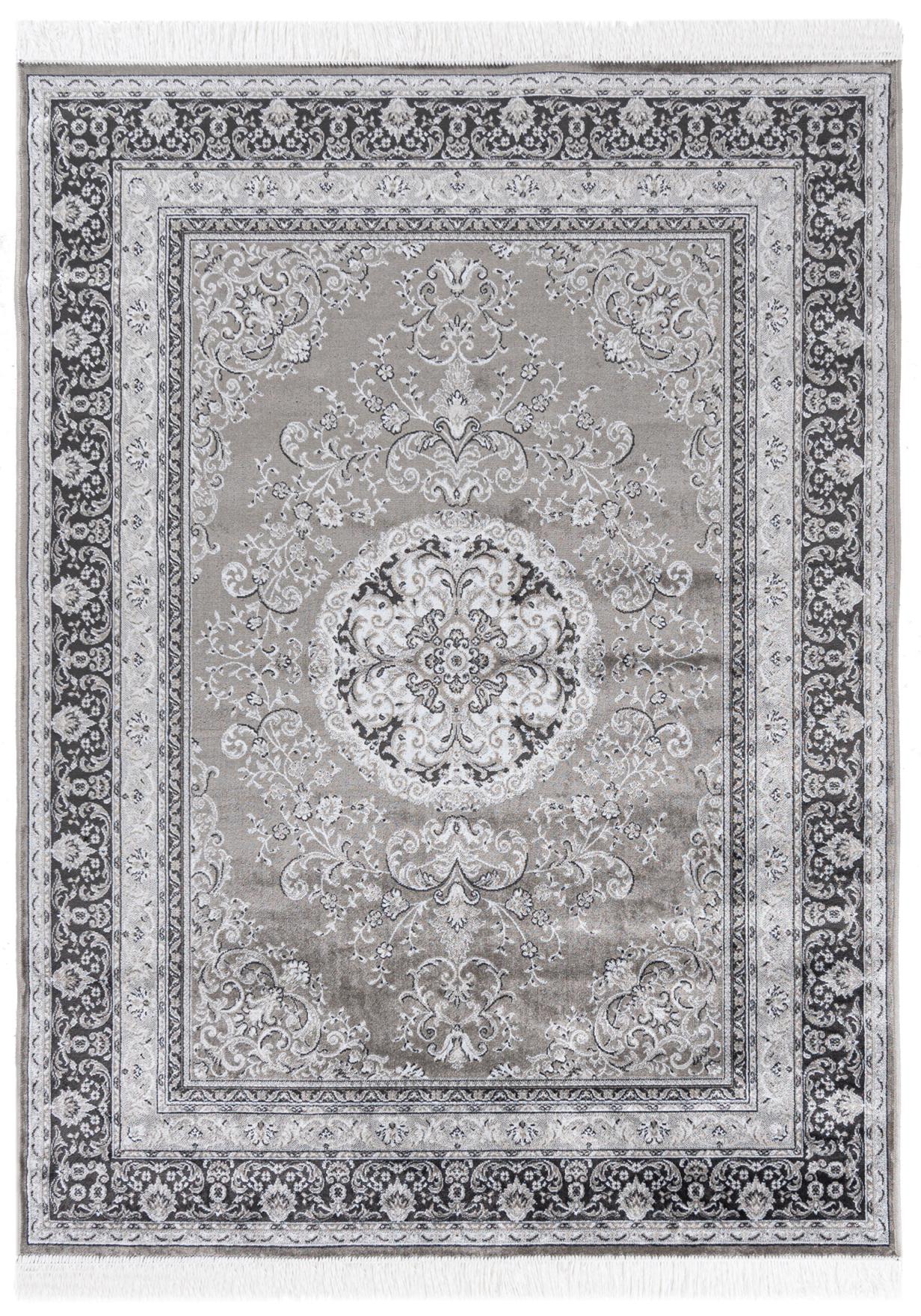 Tappeto tradizionale Isphahan 77919 Vison - argento