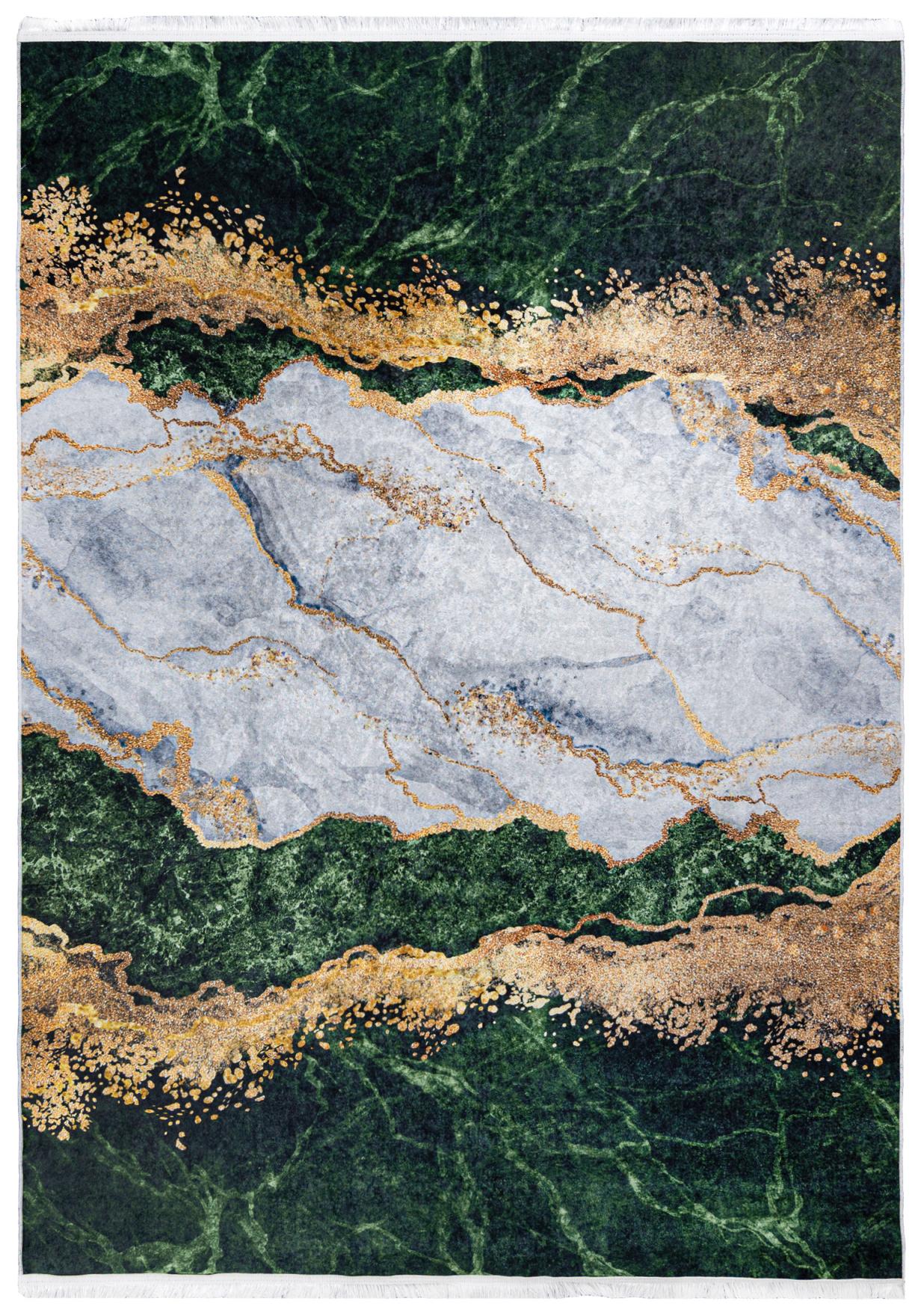Tappeto TOSCANA moderno Glamour Marble 21151 - verde, oro