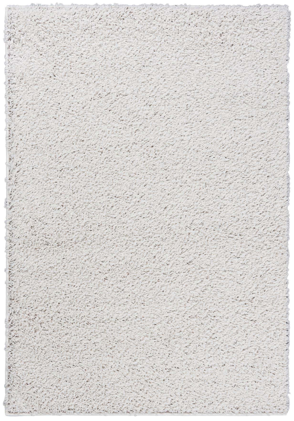 Tappeto Shaggy a pelo lungo Soho Circle monocolore P113A BEIGE - crema