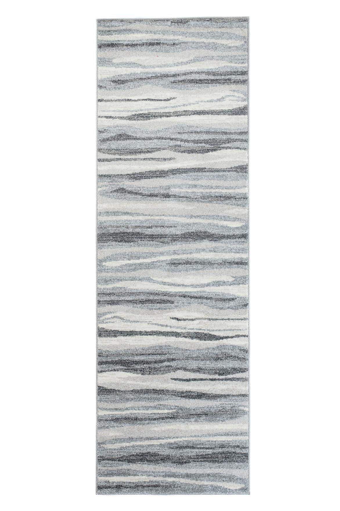 Tappeto moderno Sari a strisce K186A GRIGIO MEDIO - grigio