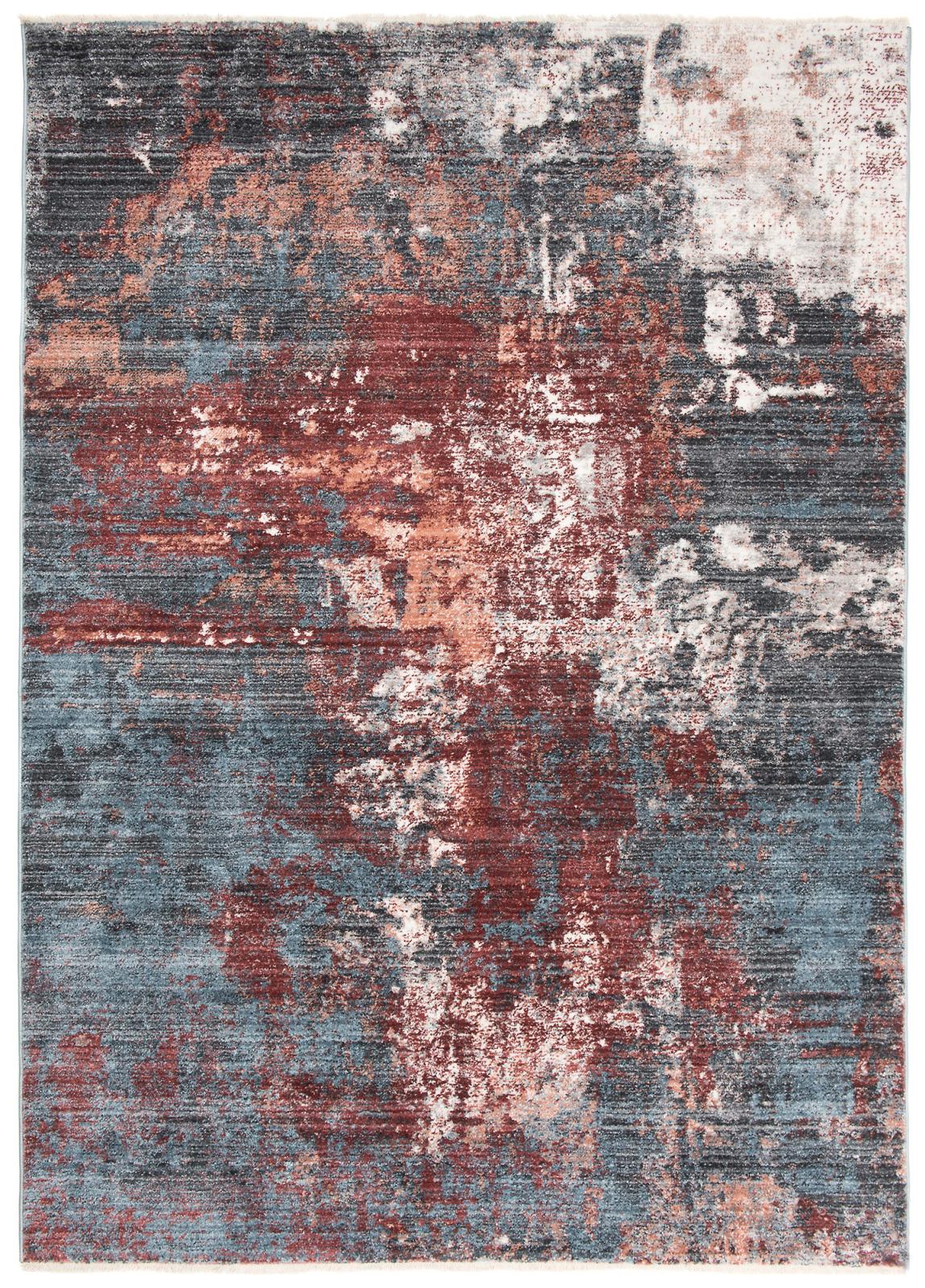 Tappeto moderno Mystic astratto 2842A DBLUE DROSE - colorato
