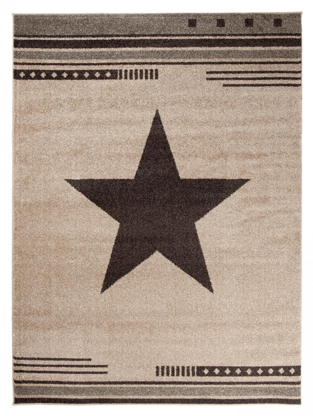 Tappeto moderno Moroccan Stars L916C CREMA - beige