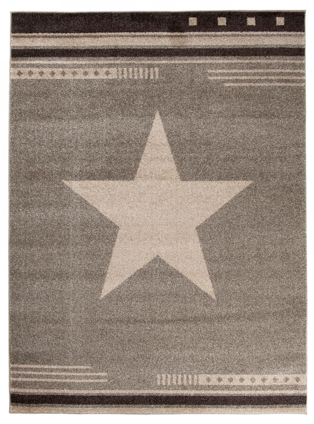 Tappeto moderno Morocco Star L916A FUME - beige