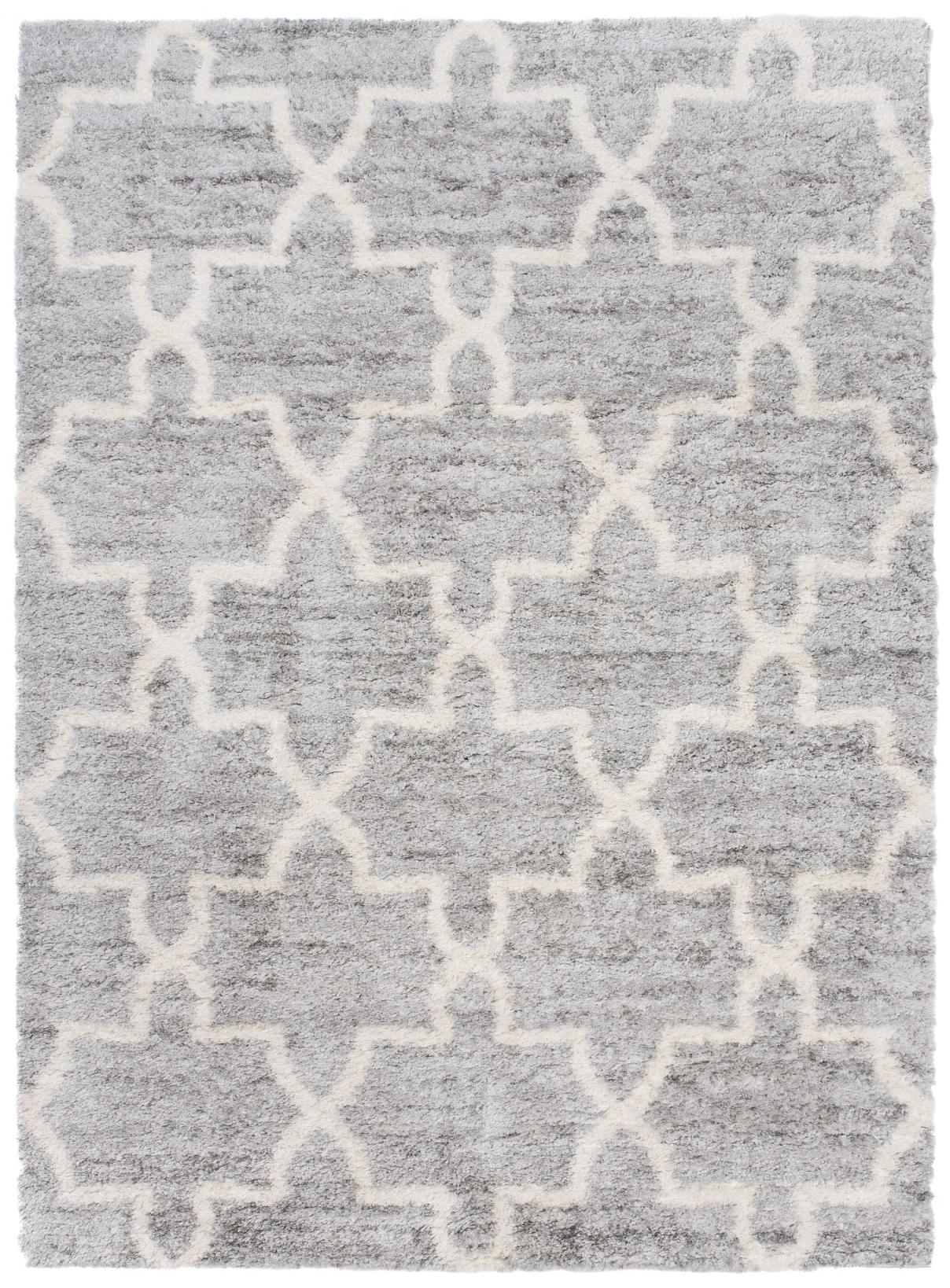 Tappeto Shaggy a pelo lungo Versay Geometric Q265A GRAY - grigio chiaro