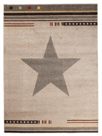 Tappeto moderno Marocco Stars L916B BEIGE - beige