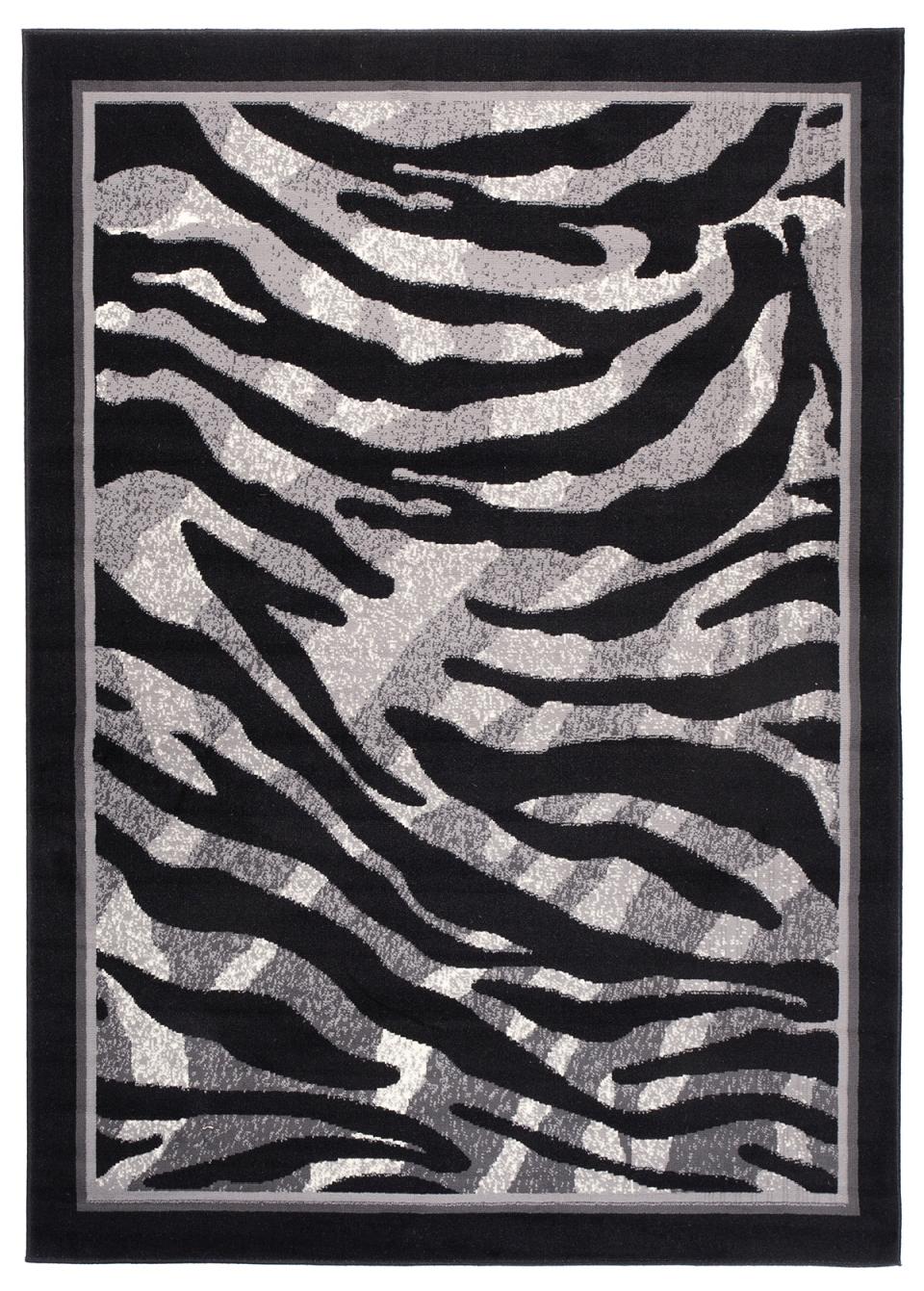 Tappeto moderno Dream Animal 6601C NERO - grigio