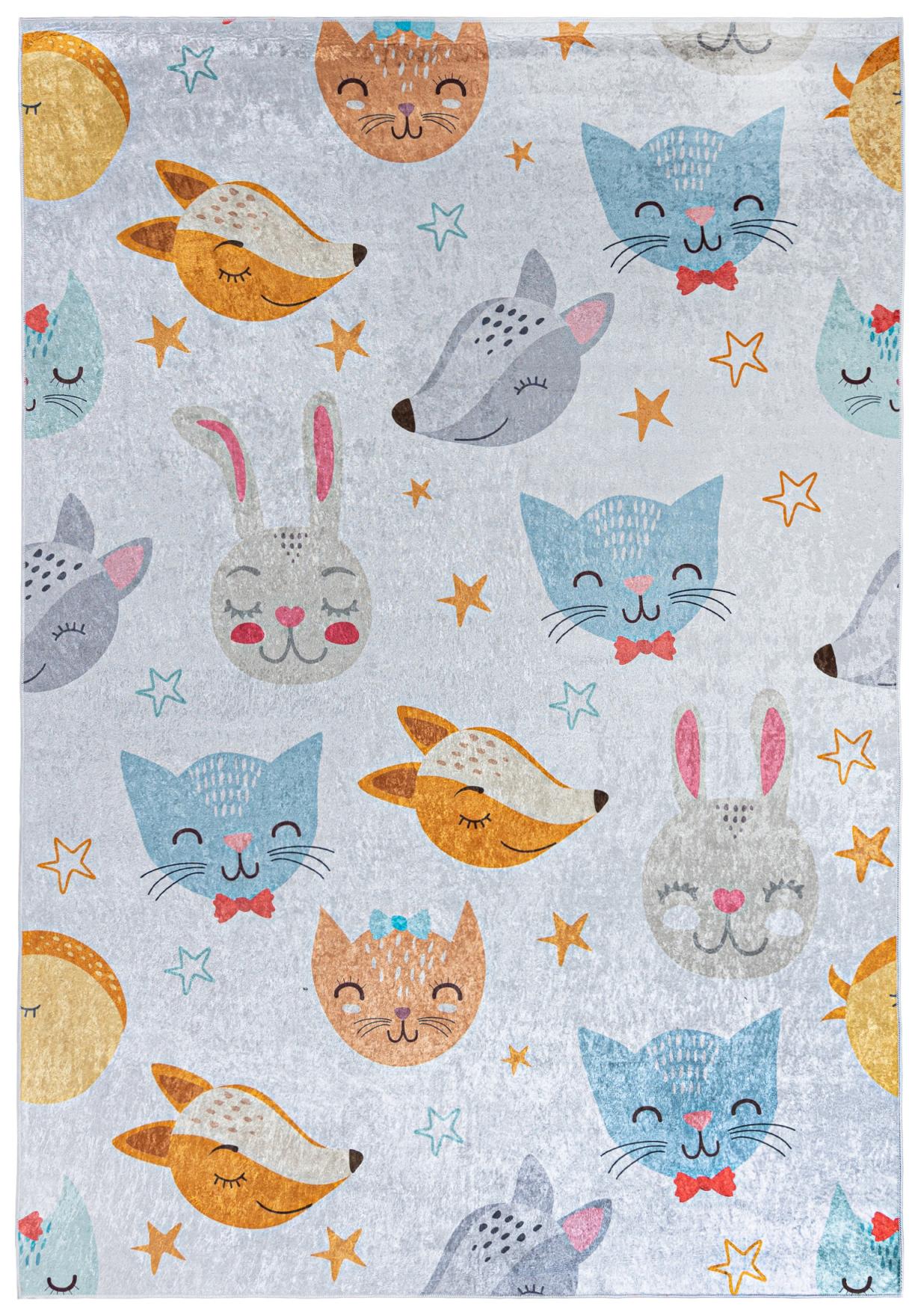 Tappeto per bambini Gatto Volpe EMMA 2576 - colorato
