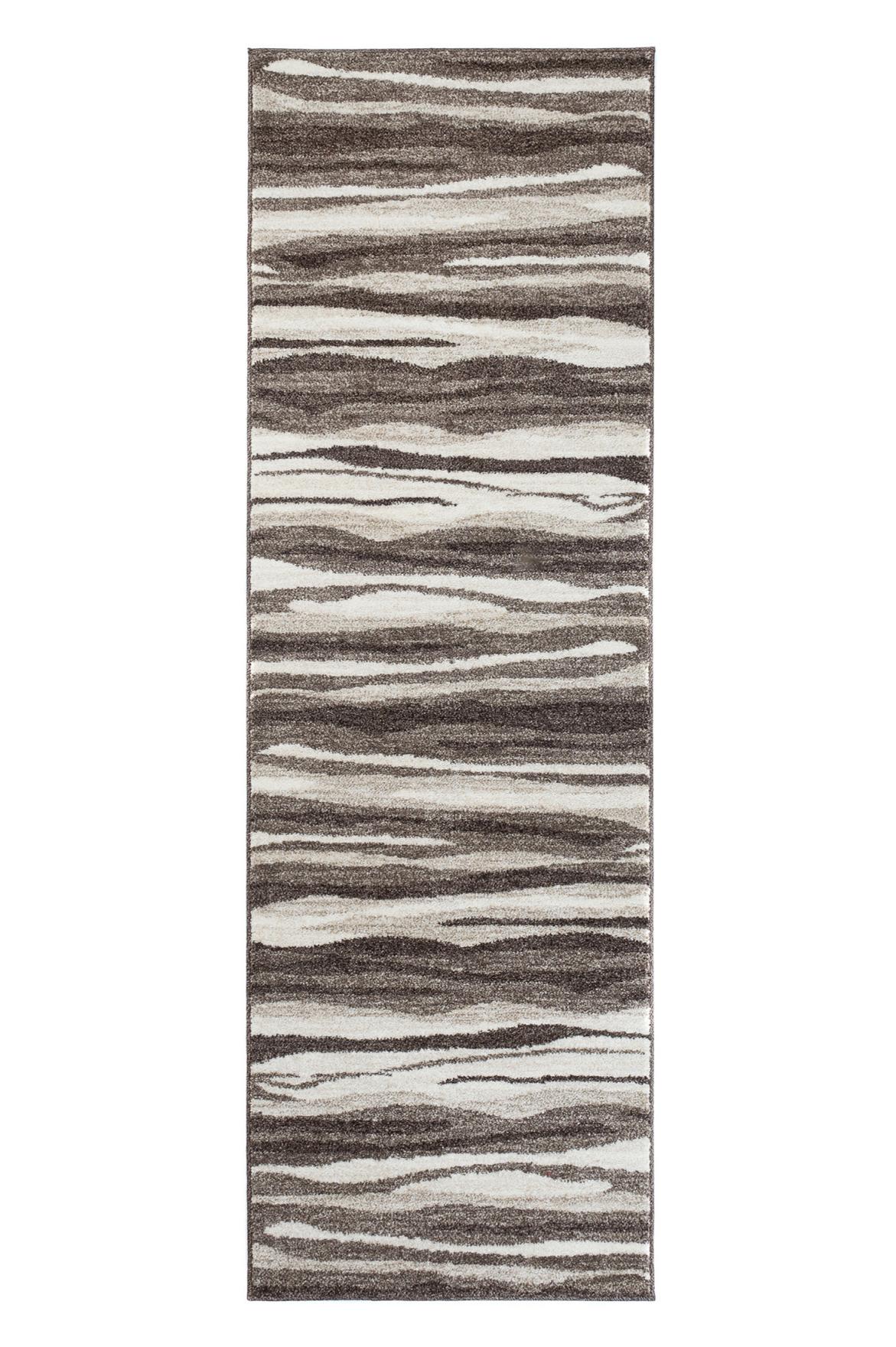 Tappeto moderno Sari a strisce K186A MARRONE CHIARO - beige