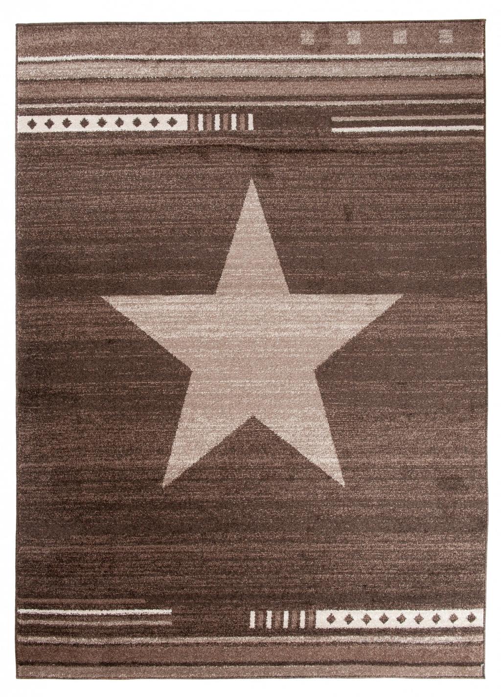 Tappeto Morocco Modern Star L916A BROWN - marrone