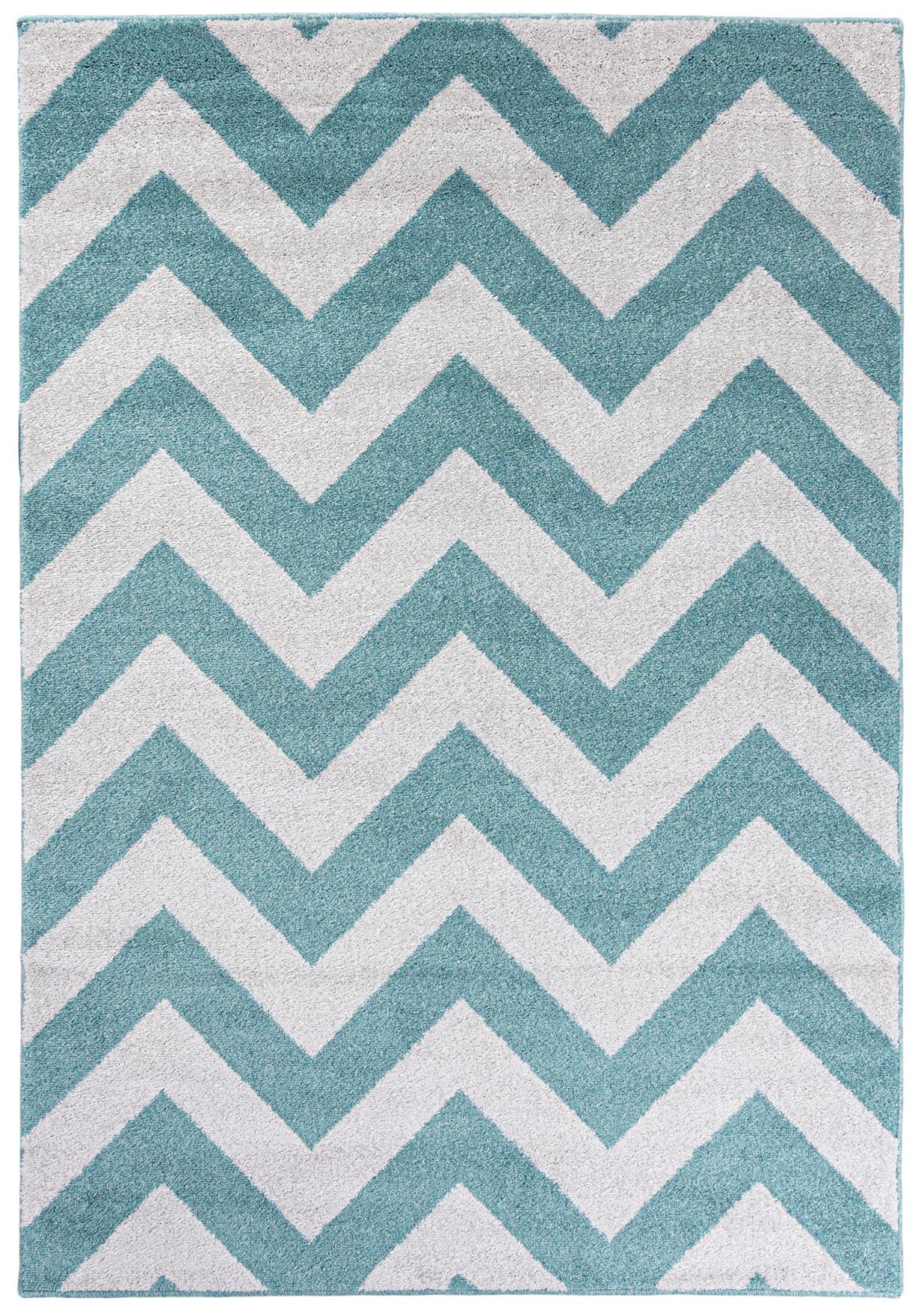 Tappeto Luxverso geometrico per bambini 1388A 52 - pastello, turchese