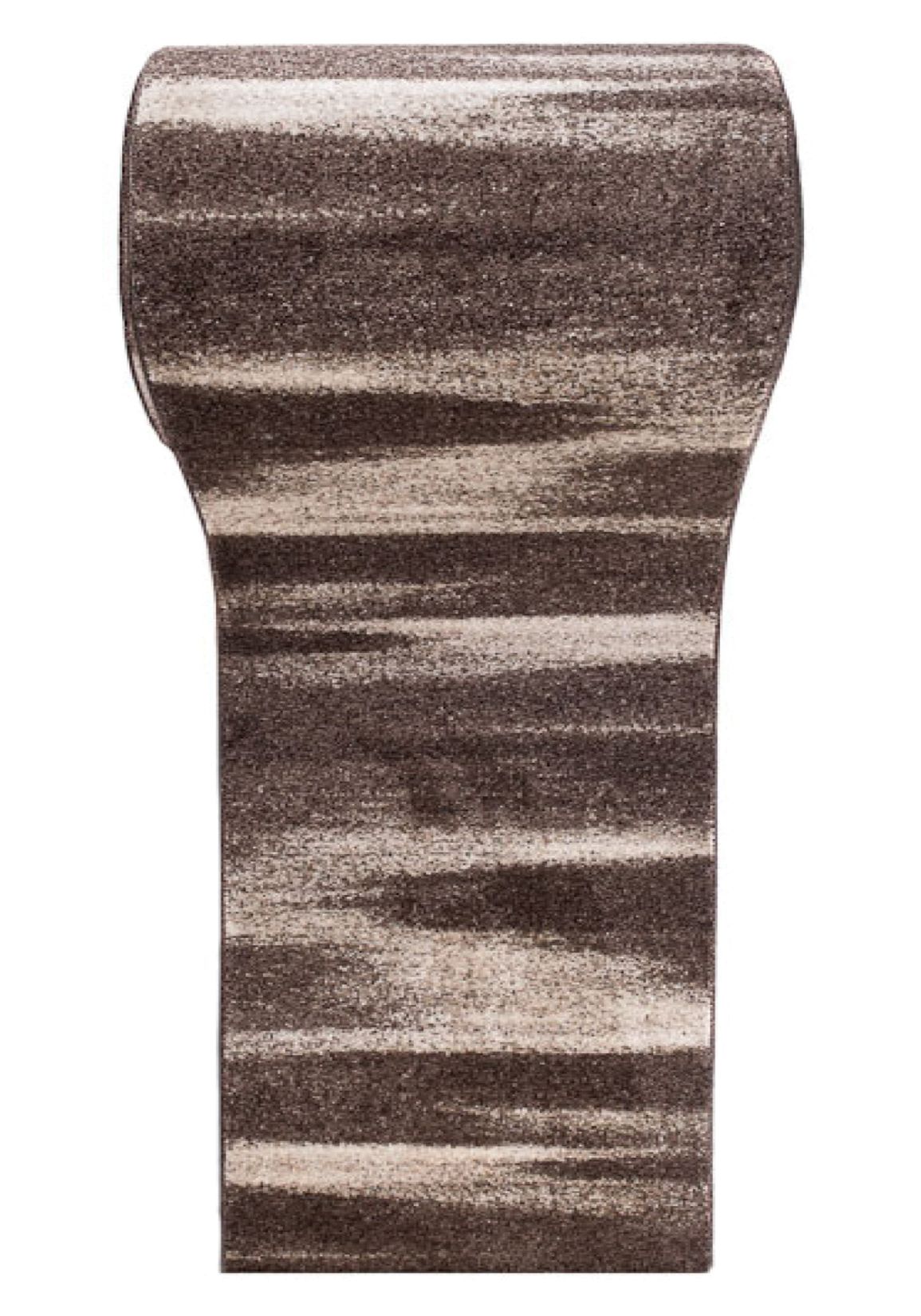 Tappeto corridoio Al metro SARI K206A marrone chiaro - retrò, astratto, beige, marrone, crema