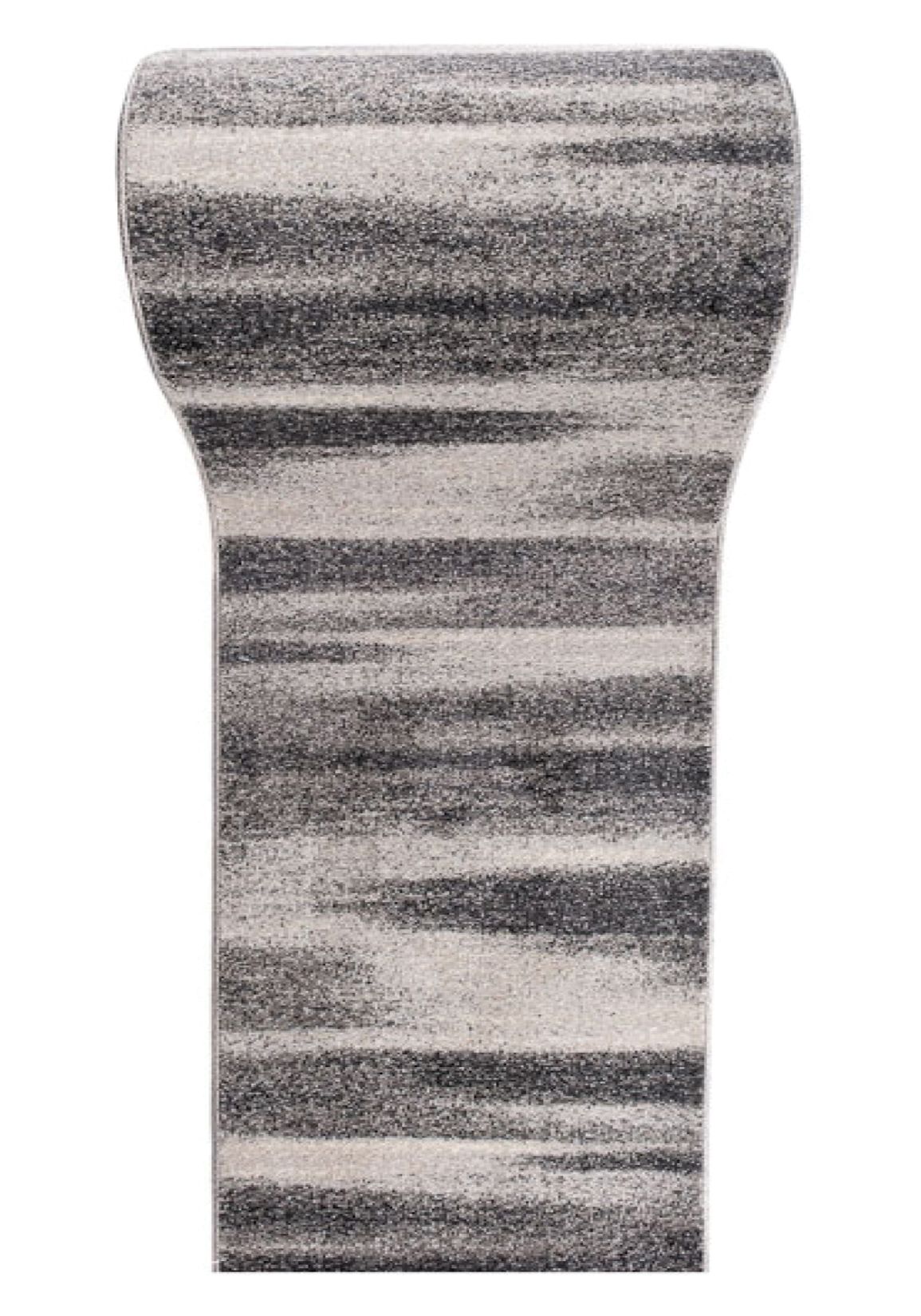 Tappeto corridoio  Al metro SARI K206A DARK GRAY - retrò, astratto, grafite, grigio