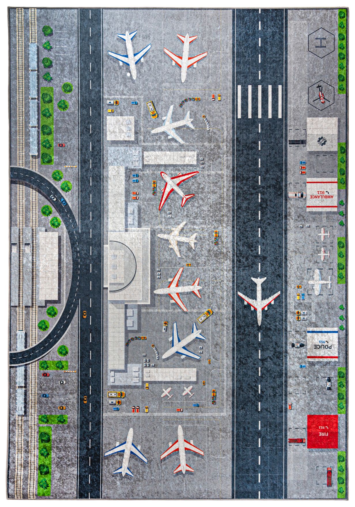 Tappeto Aereo per bambini EMMA 23681 - grigio