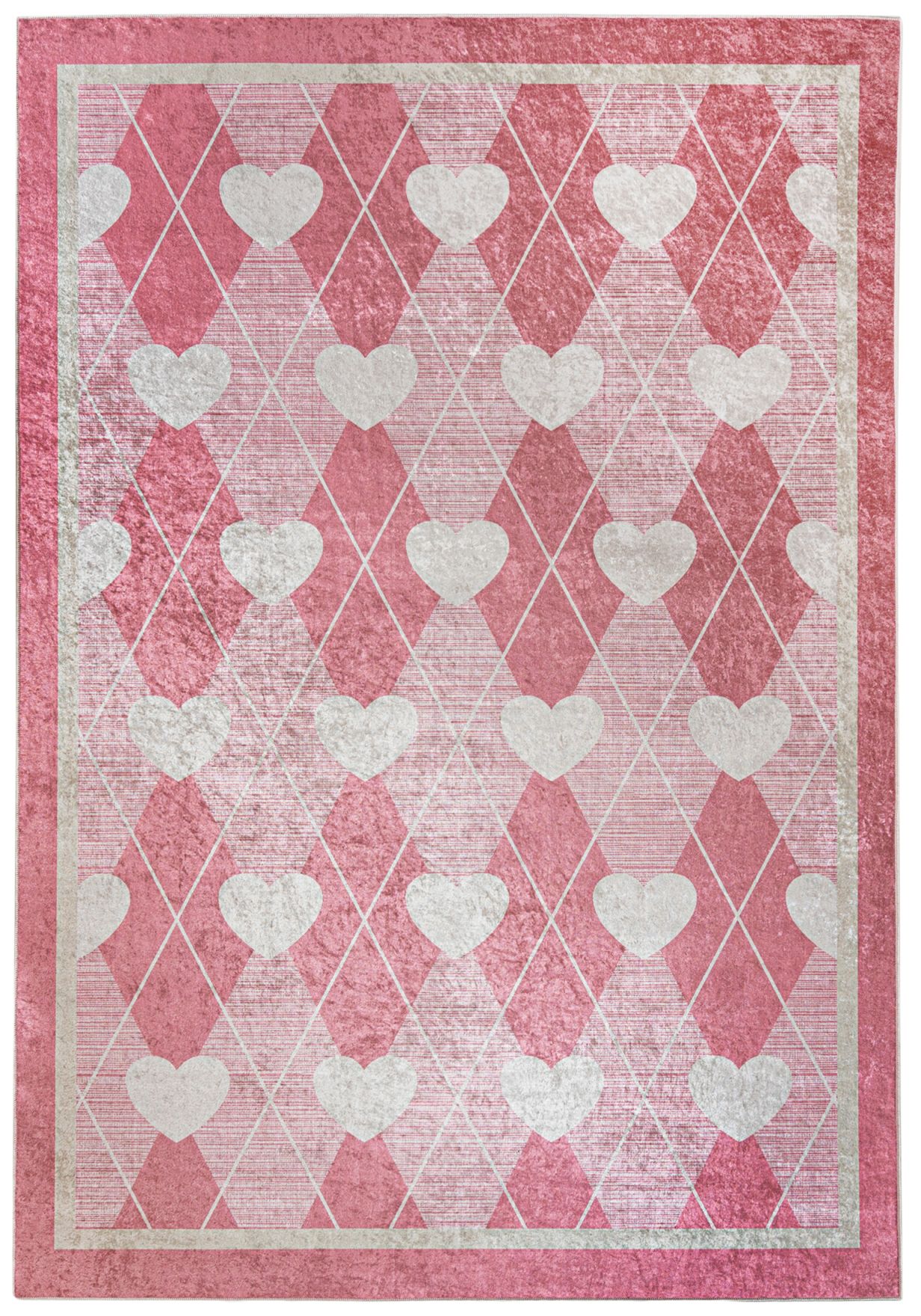 Tappeto Cuore per bambini EMMA 23694 - rosa