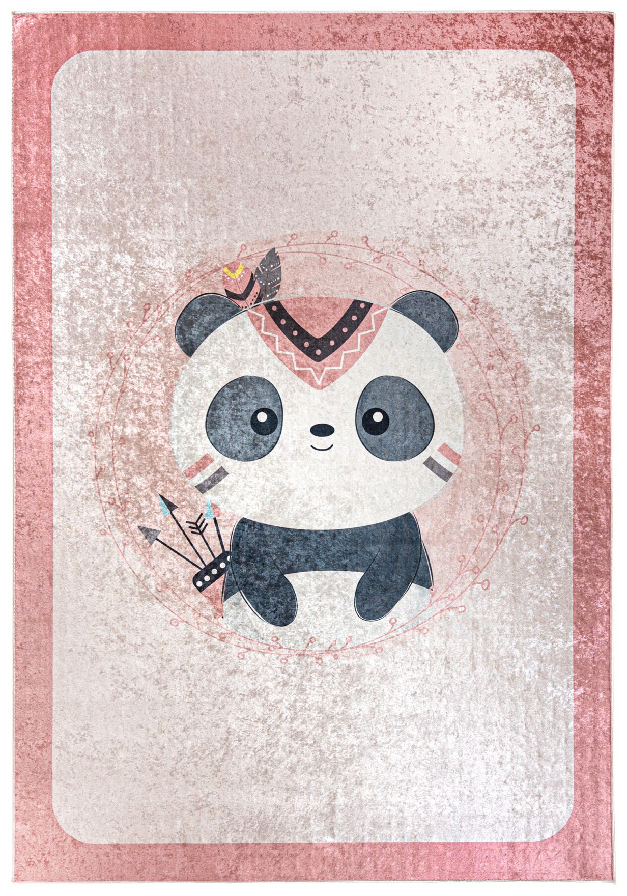 Tappeto Panda rosa per bambini EMMA 27471 - rosa
