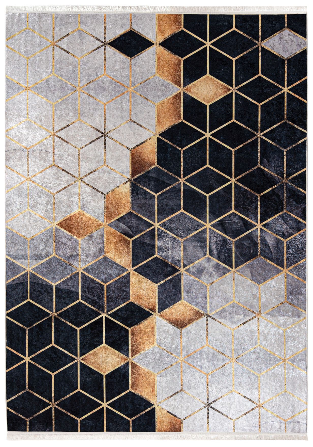 Tappeto Glamour Marble TOSCANA 29340 - grigio, nero, oro