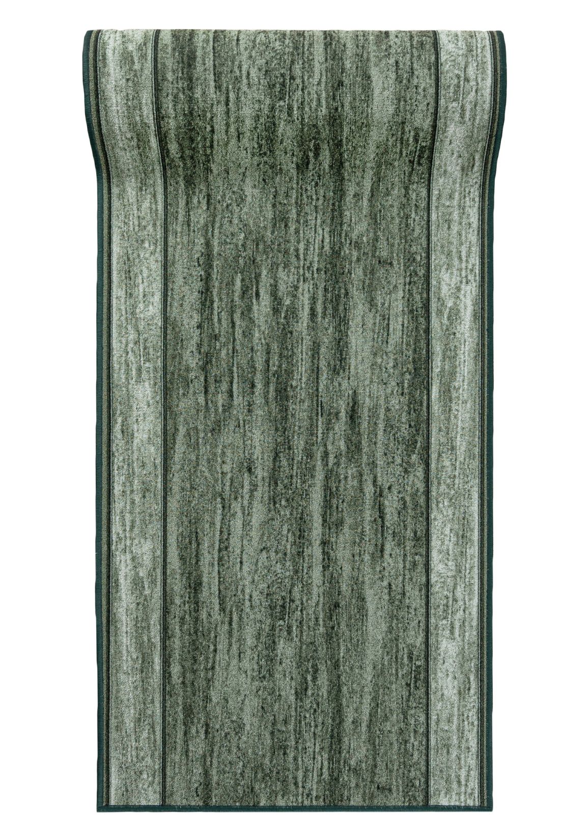 Tappeto corridoio con fondo gommato Antiscivolo A metraggio GUMAZEL RAMA ONYX - cornice, retrò, verde