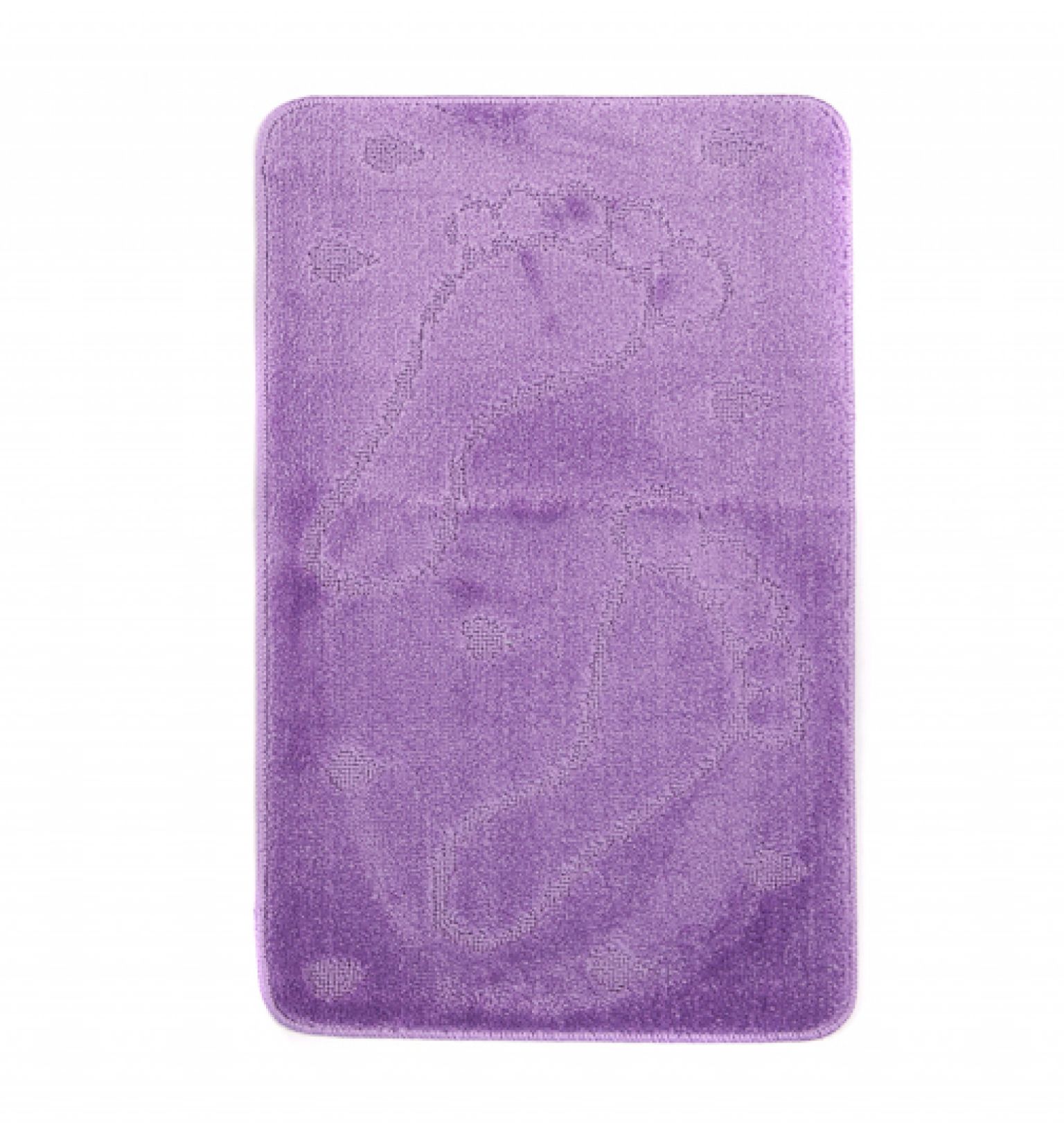 Tappetino da bagno - MONO 1001 DARK LILAC - antiscivolo, lilla