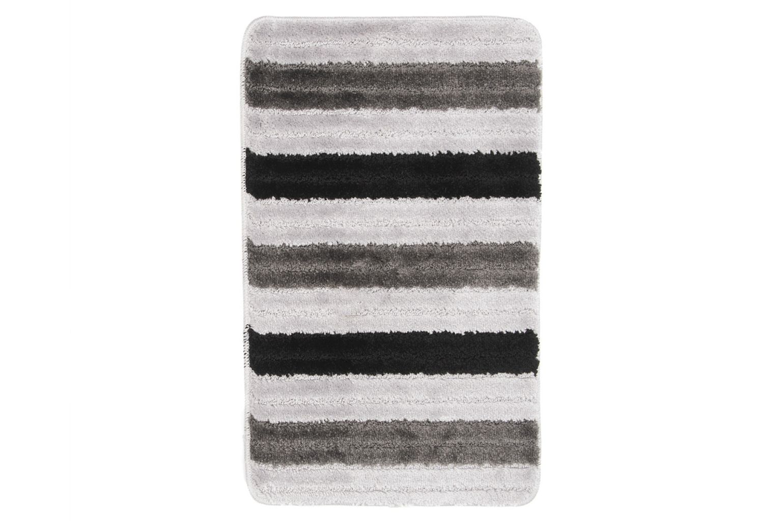 Tappetino da bagno MONO STRISCE GRIGIO - antiscivolo, strisce, grigio