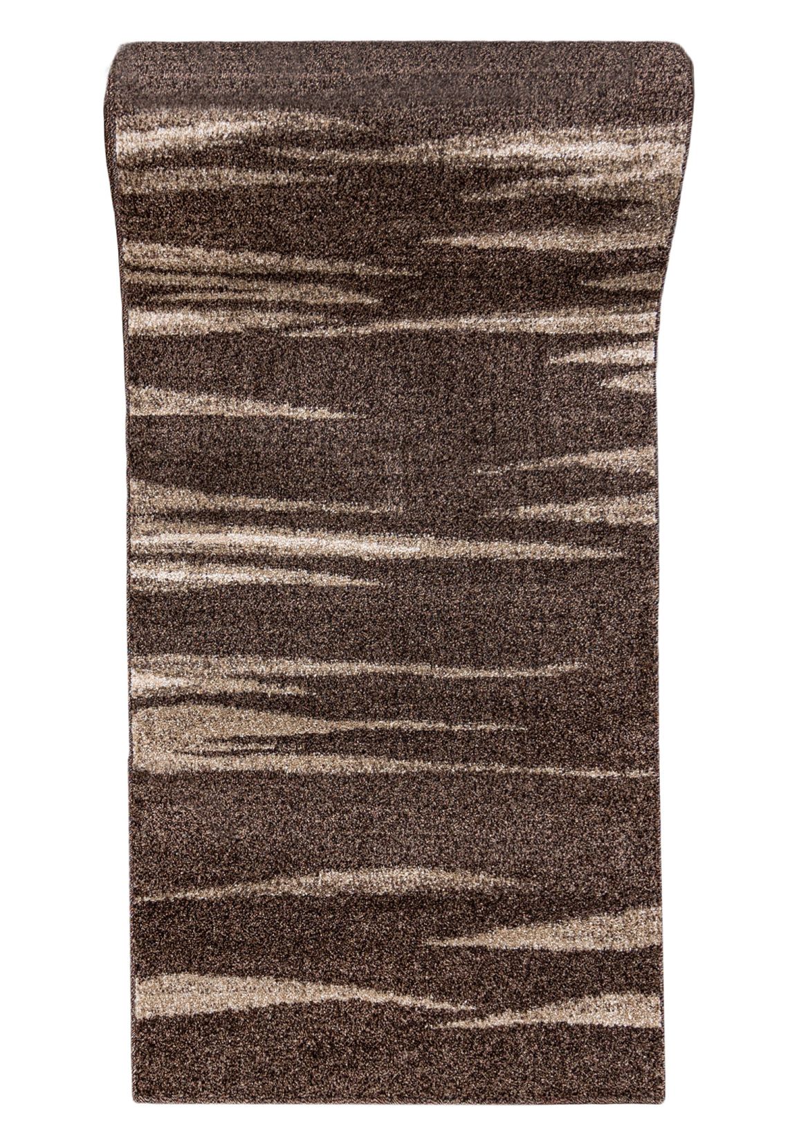 Tappeto corridoio  Al metro SARI 3436A DARK BROWN - moderno, astratto, marrone