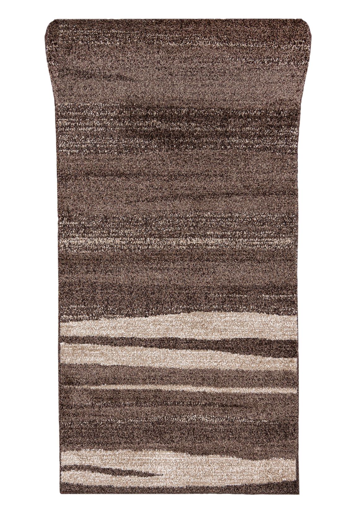 Tappeto corridoio  Al metro SARI 3437A DARK BROWN - moderno, astratto, marrone