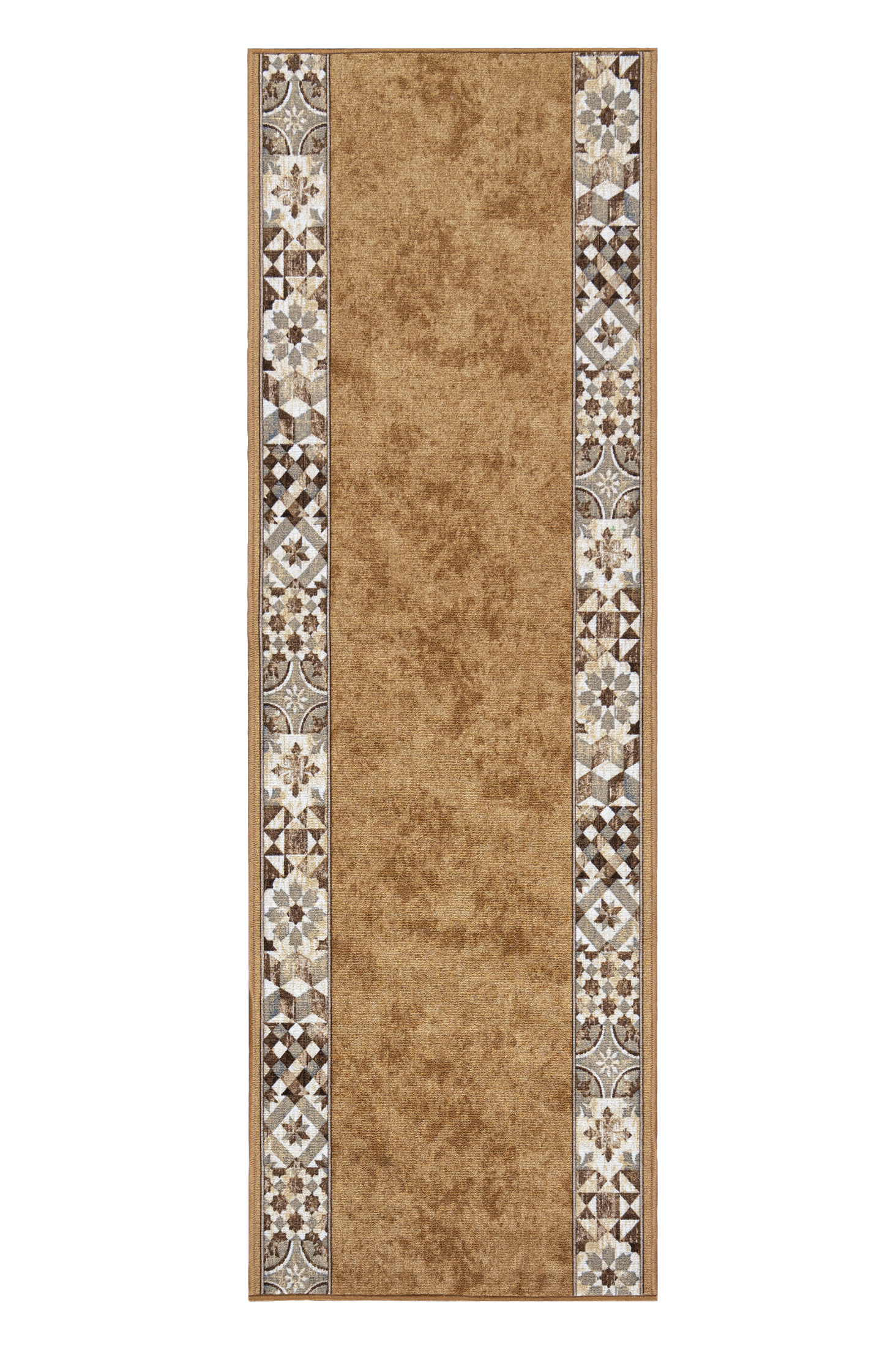 Tappeto corridoio con fondo gommato MURCIA SANDSTONE - cornice, retrò, beige, crema