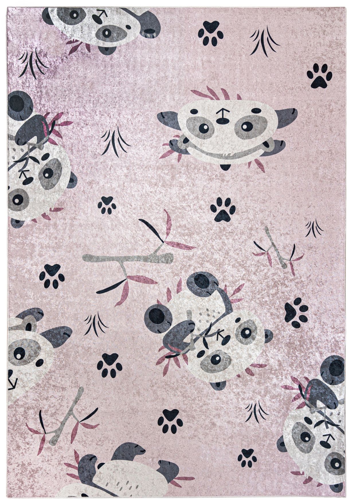 Tappeto per bambini in rosa Panda EMMA 36461 - rosa