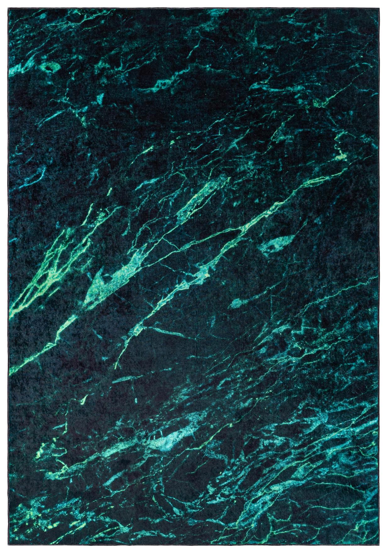 Tappeto moderno astratto TOSCANA 40530 - verde bottiglia